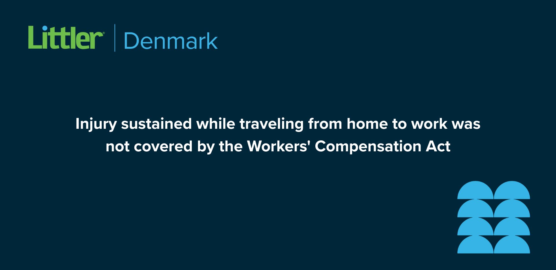 Injury sustained while traveling from home to work was not covered by the Workers' Compensation Act