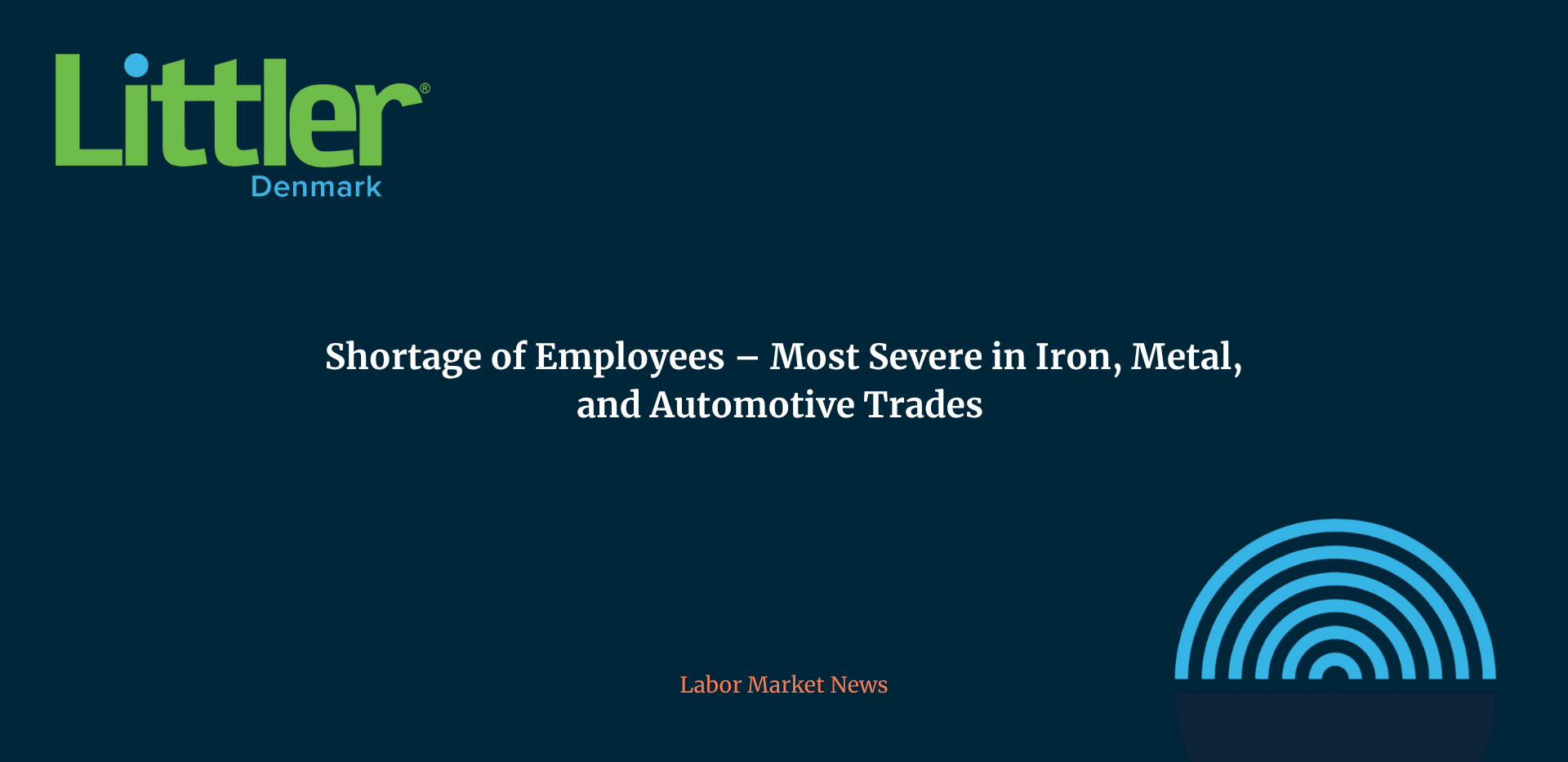Shortage of Employees - Most Severe in Iron, Metal, and Automotive Trades